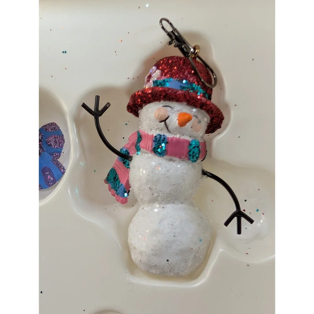 HALLMARK‎ Keepsake 2006 JOLLY SNOWMEN Miniature CHRISTMAS ORNAMENT Mini SNOWMAN